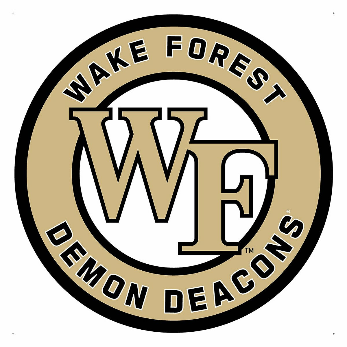 Wake Forest University College Large Round Edgelite LED Decor - Collegiate Home