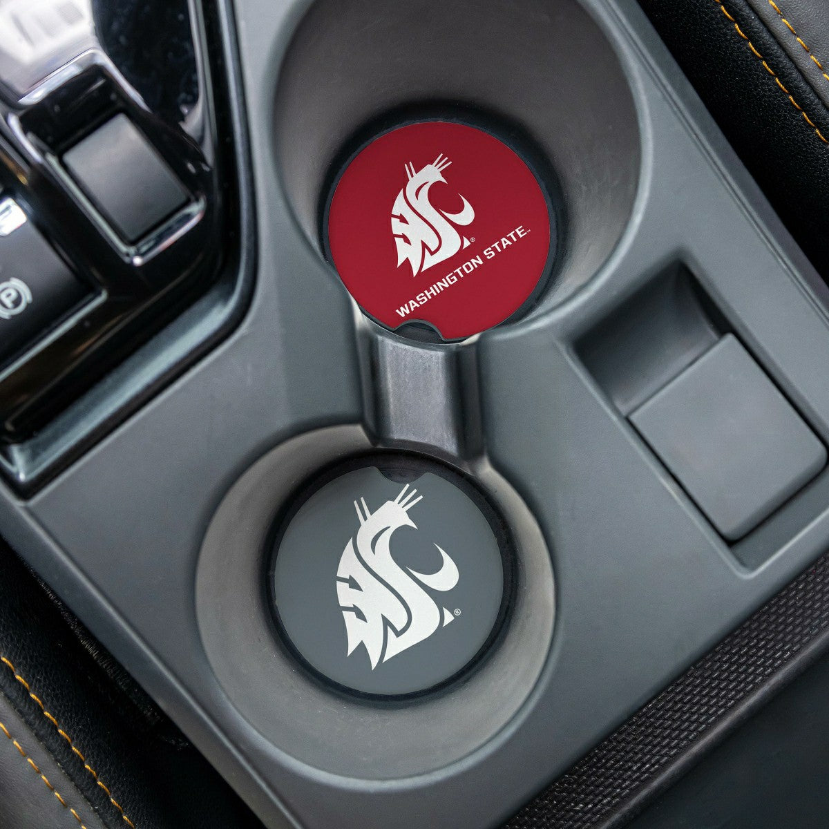 Washington State University Car Coaster Set, 2pc - Collegiate Home