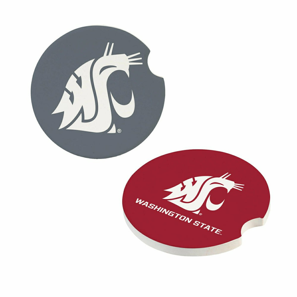 Washington State University Car Coaster Set, 2pc - Collegiate Home
