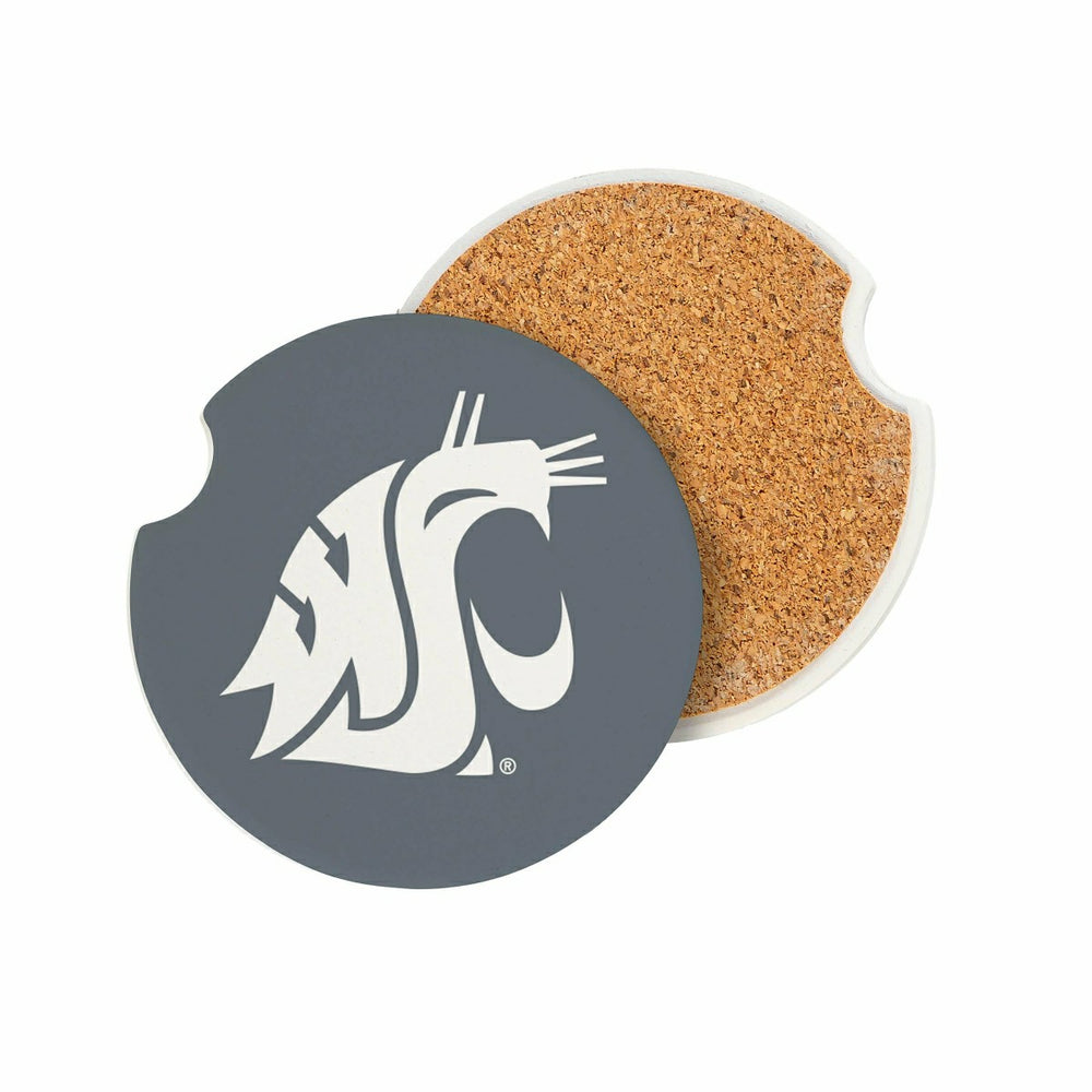 Washington State University Car Coaster Set, 2pc - Collegiate Home