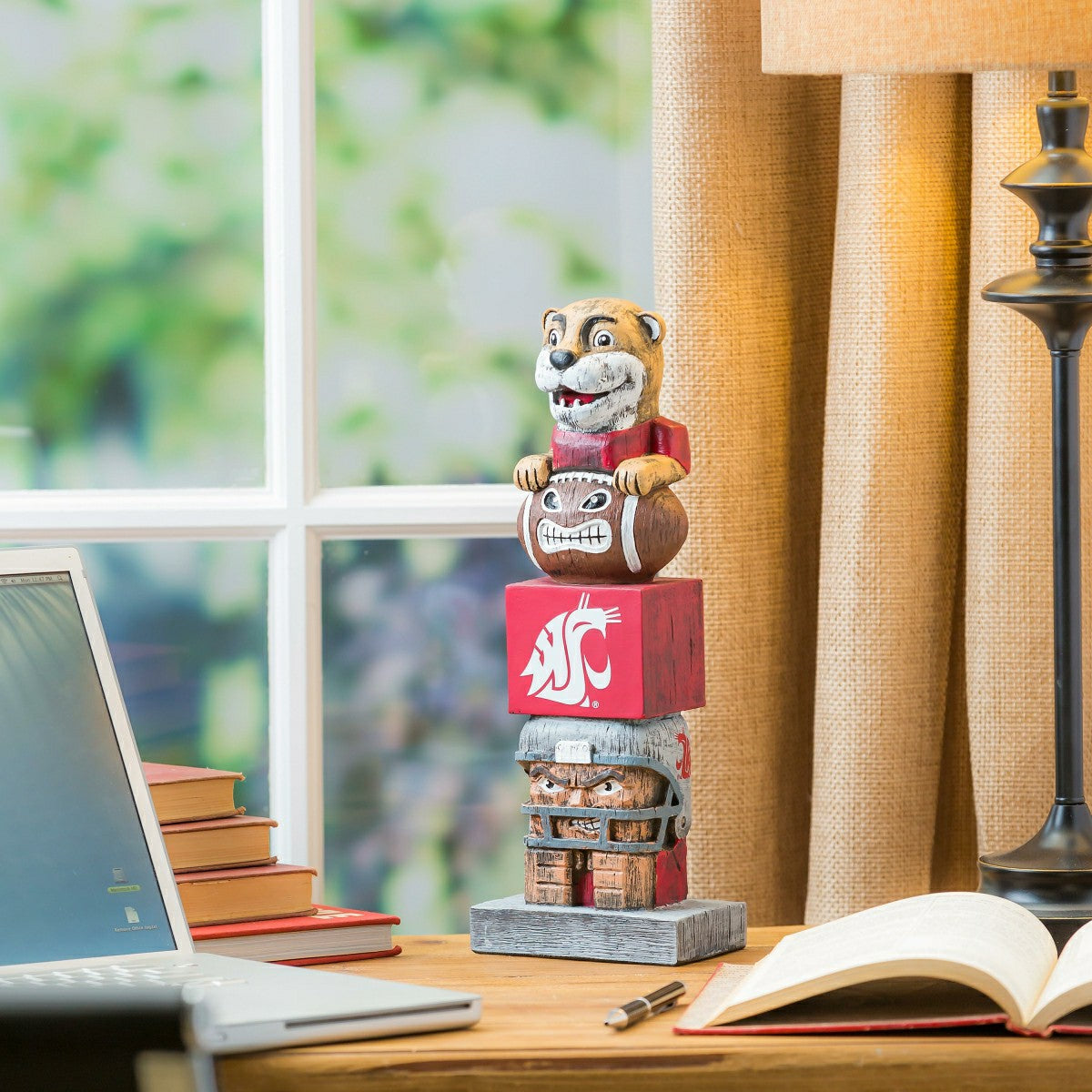 Washington State Tiki Team Totem Garden Statue - Collegiate Home