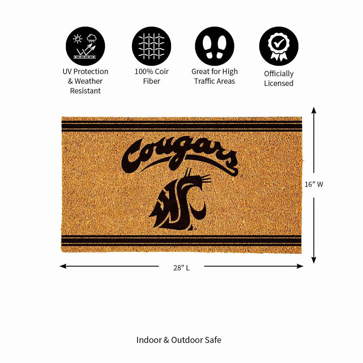 Washington State University, Coir Mat 1C - Collegiate