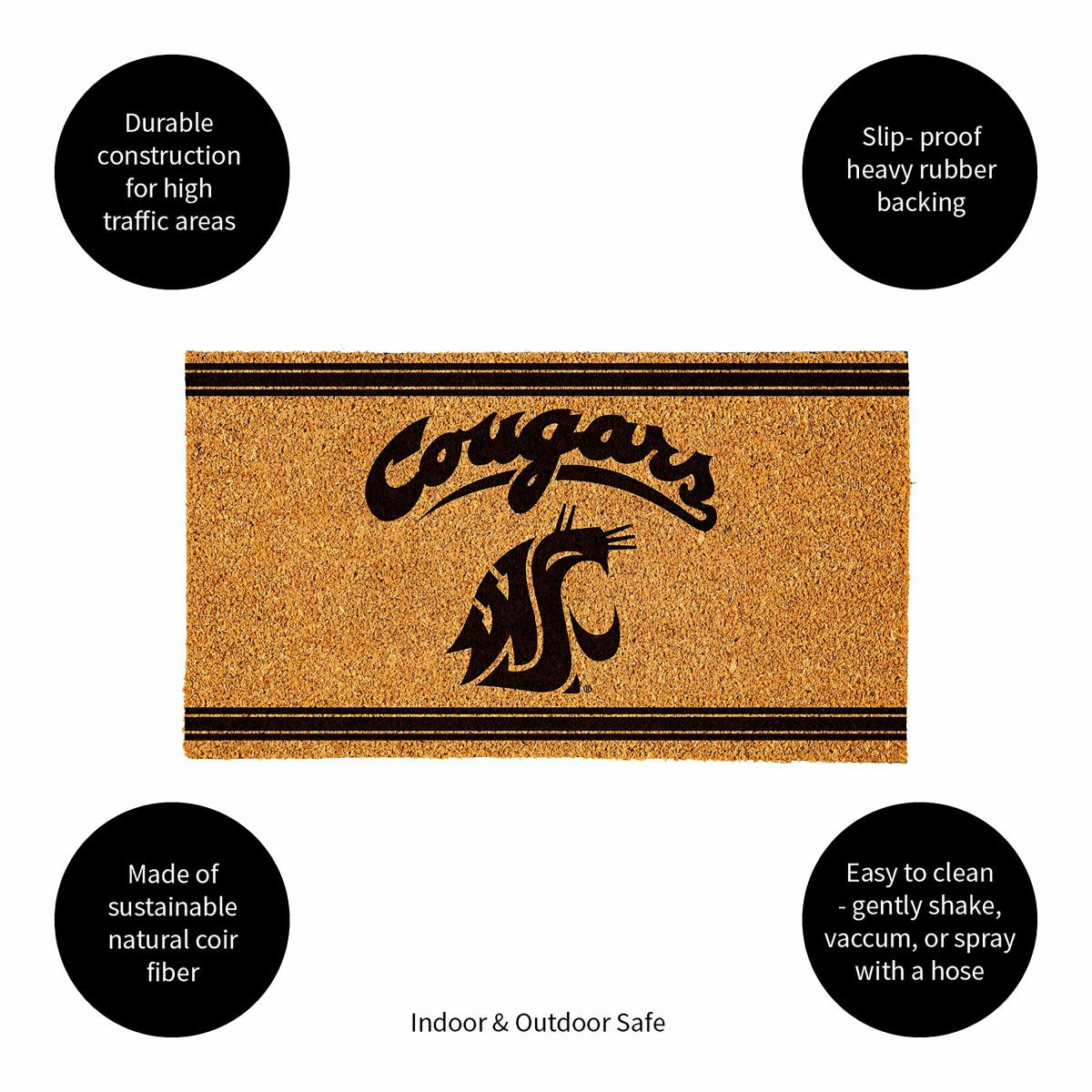 Washington State University, Coir Mat 1C - Collegiate