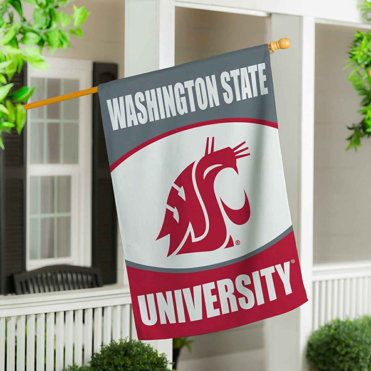 Washington State University Suede House Flag - Collegiate Home