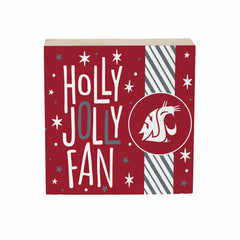 Washington State University Block, Holiday, 6x6 - Collegiate Home