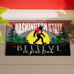 Washington State University Bigfoot PVC Mat, 28"x16" - Collegiate