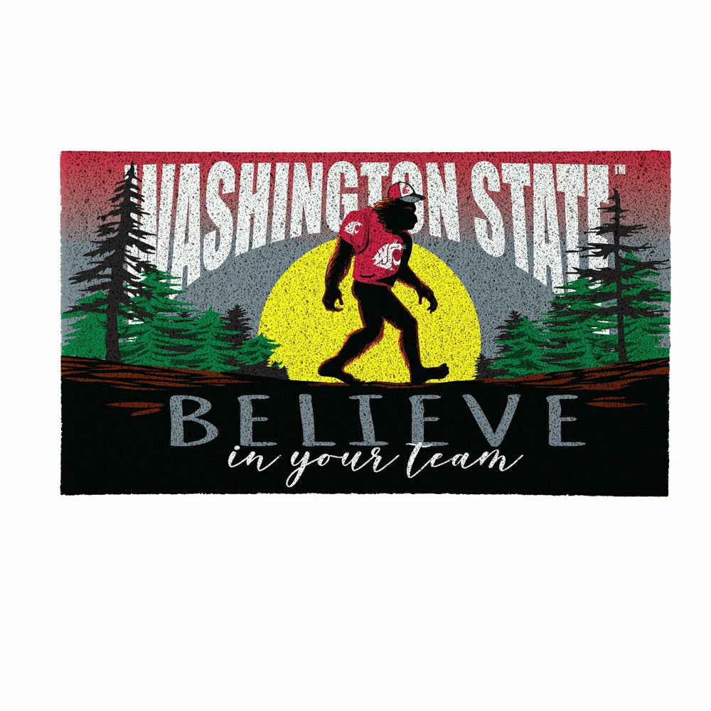 Washington State University Bigfoot PVC Mat, 28"x16" - Collegiate