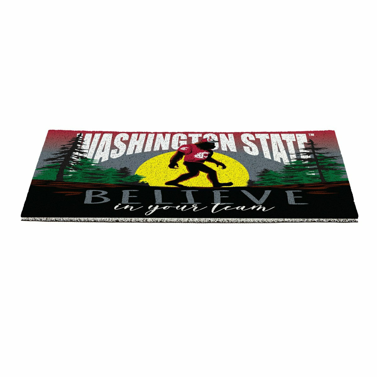 Washington State University Bigfoot PVC Mat, 28"x16" - Collegiate