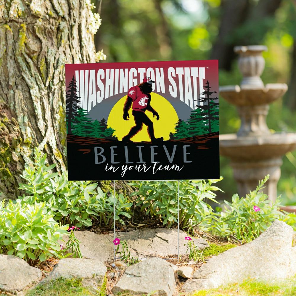 Washington State University Yard Sign, Bigfoot - Collegiate Home