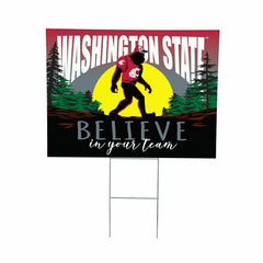 Washington State University Yard Sign, Bigfoot - Collegiate Home