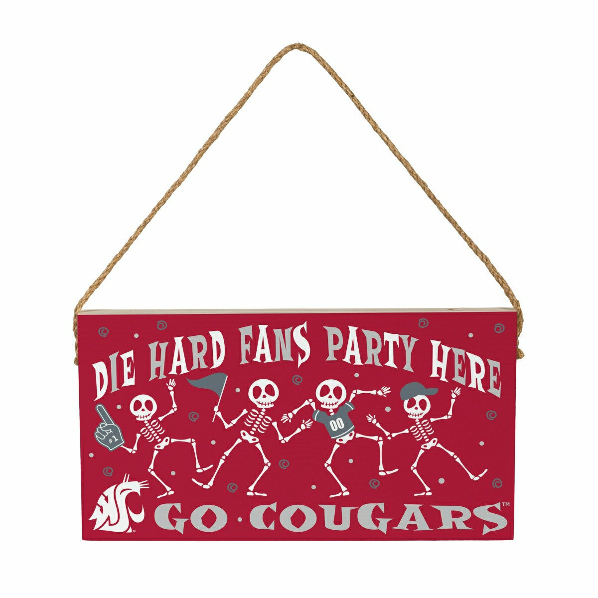 Washington State University Halloween Wood Wall Sign, 6x11 - Collegiate Home