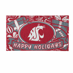 Washington State University Holiday PVC Mat, 28"x16" - Collegiate