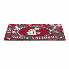 Washington State University Holiday PVC Mat, 28"x16" - Collegiate