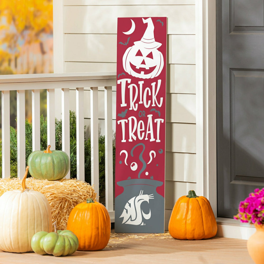 47" Double Sided Leaner, Washington State University, Halloween - Collegiate Home