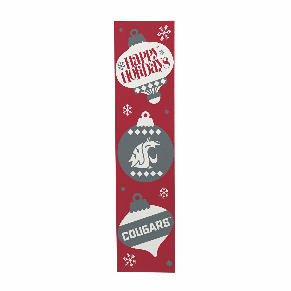 47" Double Sided Leaner, Washington State University, Christmas - Collegiate Home