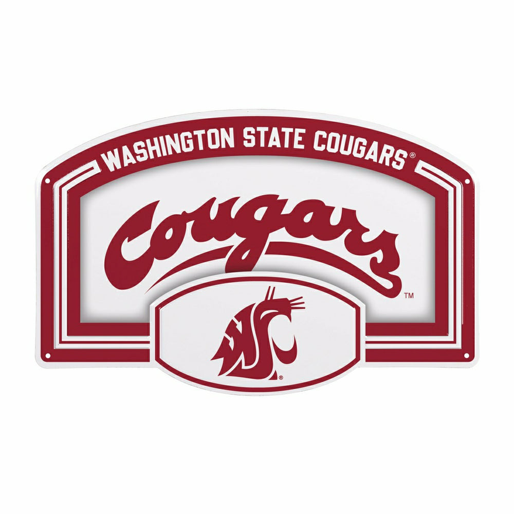 Washington State University USA Embossed Steel Wall Sign, 11" x 17" - Collegiate Home