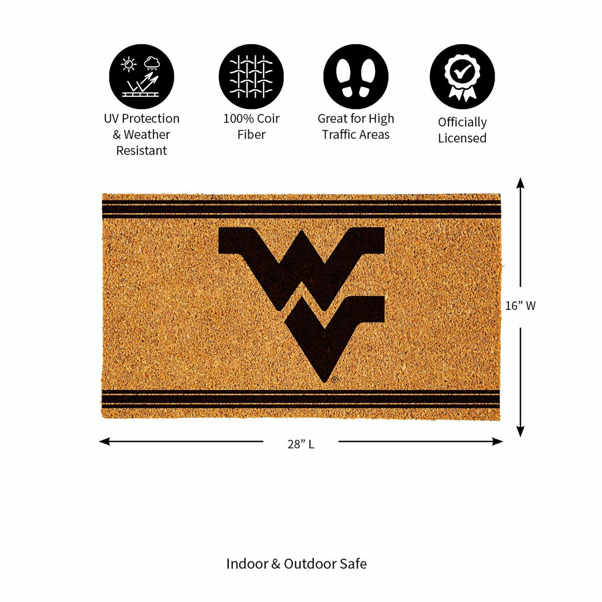 West Virginia University, Coir Mat 1C - Collegiate
