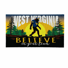 West Virginia University Bigfoot PVC Mat, 28"x16" - Collegiate