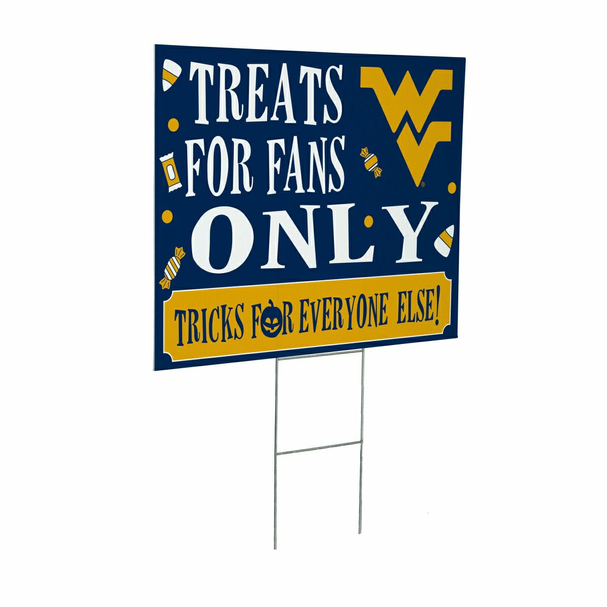 West Virginia University Yard Sign, Halloween Treats for Fans - Collegiate Home