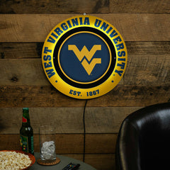 West Virginia University, Metal Lite, Round - Collegiate