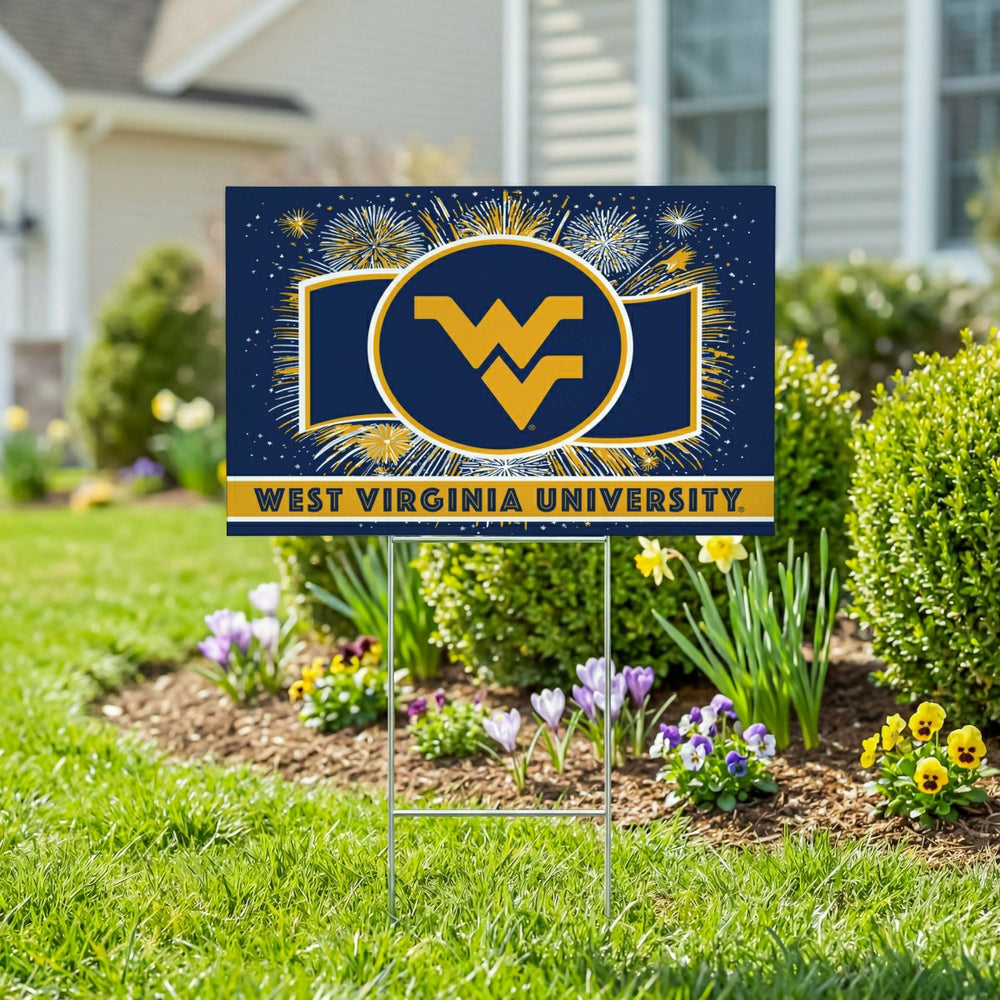 West Virginia University Yard Sign, Patriotic - Collegiate Home