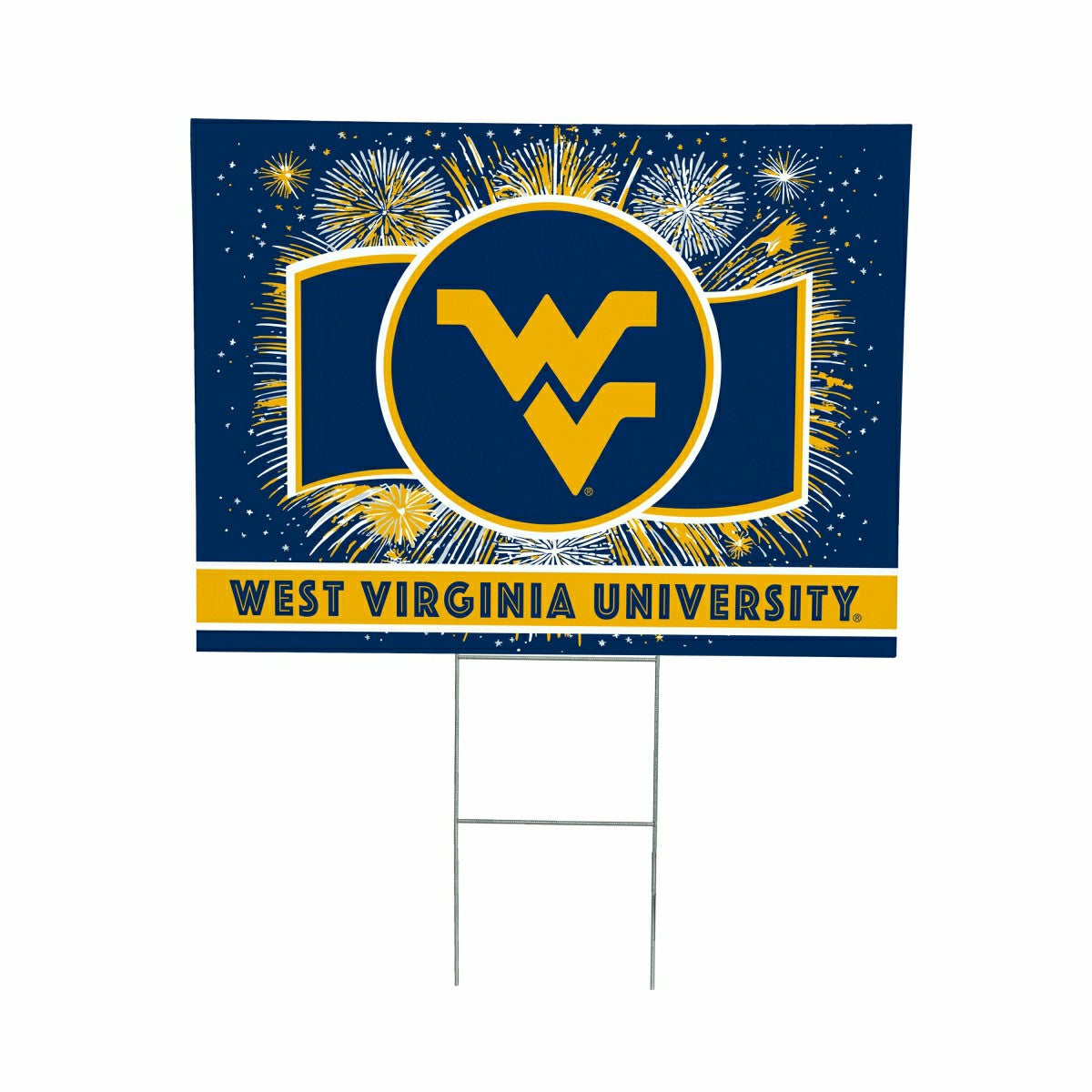 West Virginia University Yard Sign, Patriotic - Collegiate Home