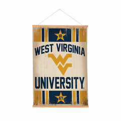 West Virginia University, Canvas Wall Tapestry, Medium, 36x24 - Collegiate Home