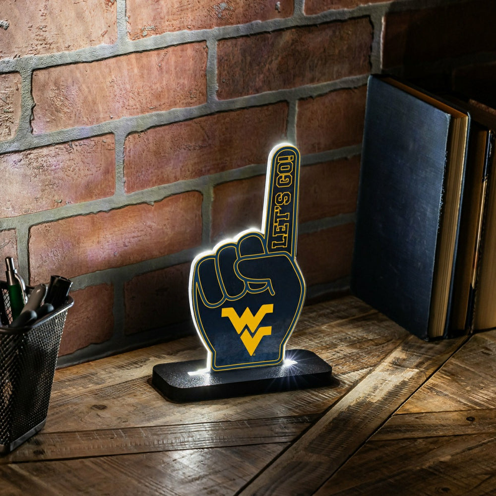 West Virginia University College Foam Finger Desklite LED Décor - Collegiate Home