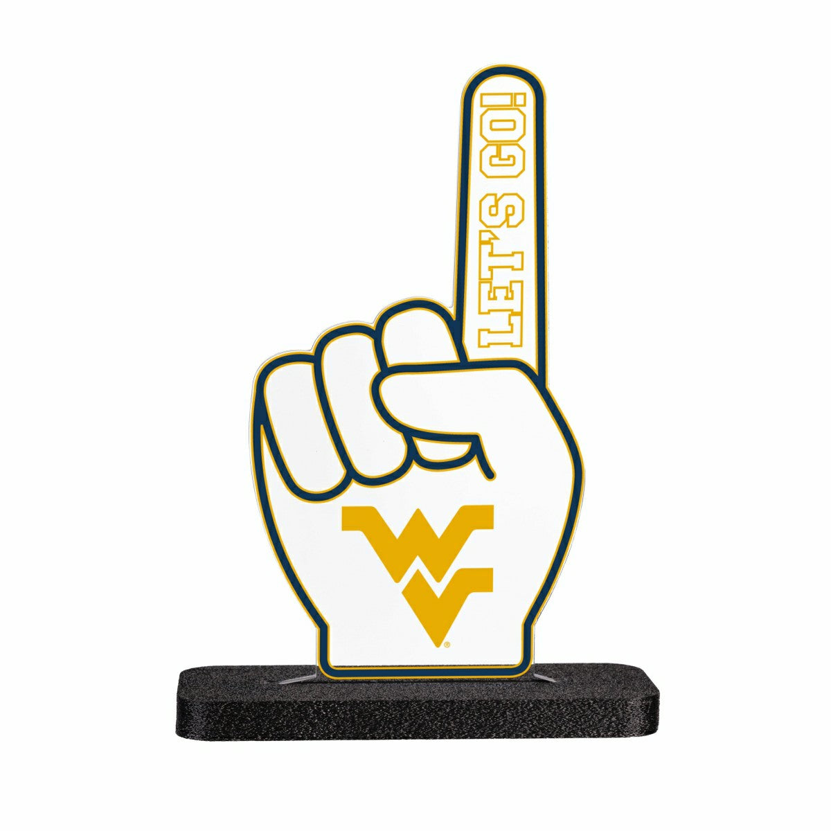West Virginia University College Foam Finger Desklite LED Décor - Collegiate Home