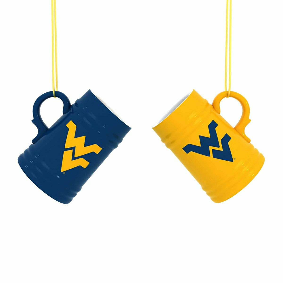 West Virginia University Ceramic Mini Stein, 3oz, set of 2 - Collegiate Home