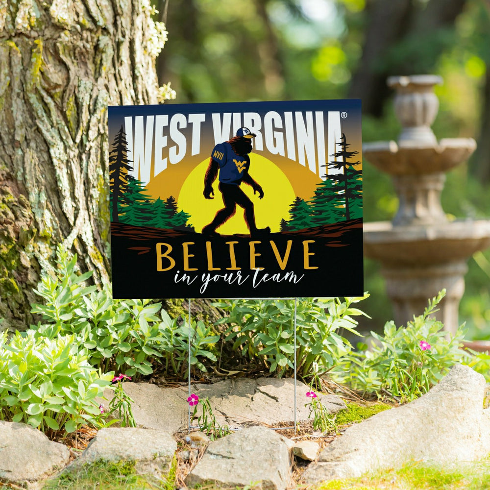 West Virginia University Yard Sign, Bigfoot - Collegiate Home