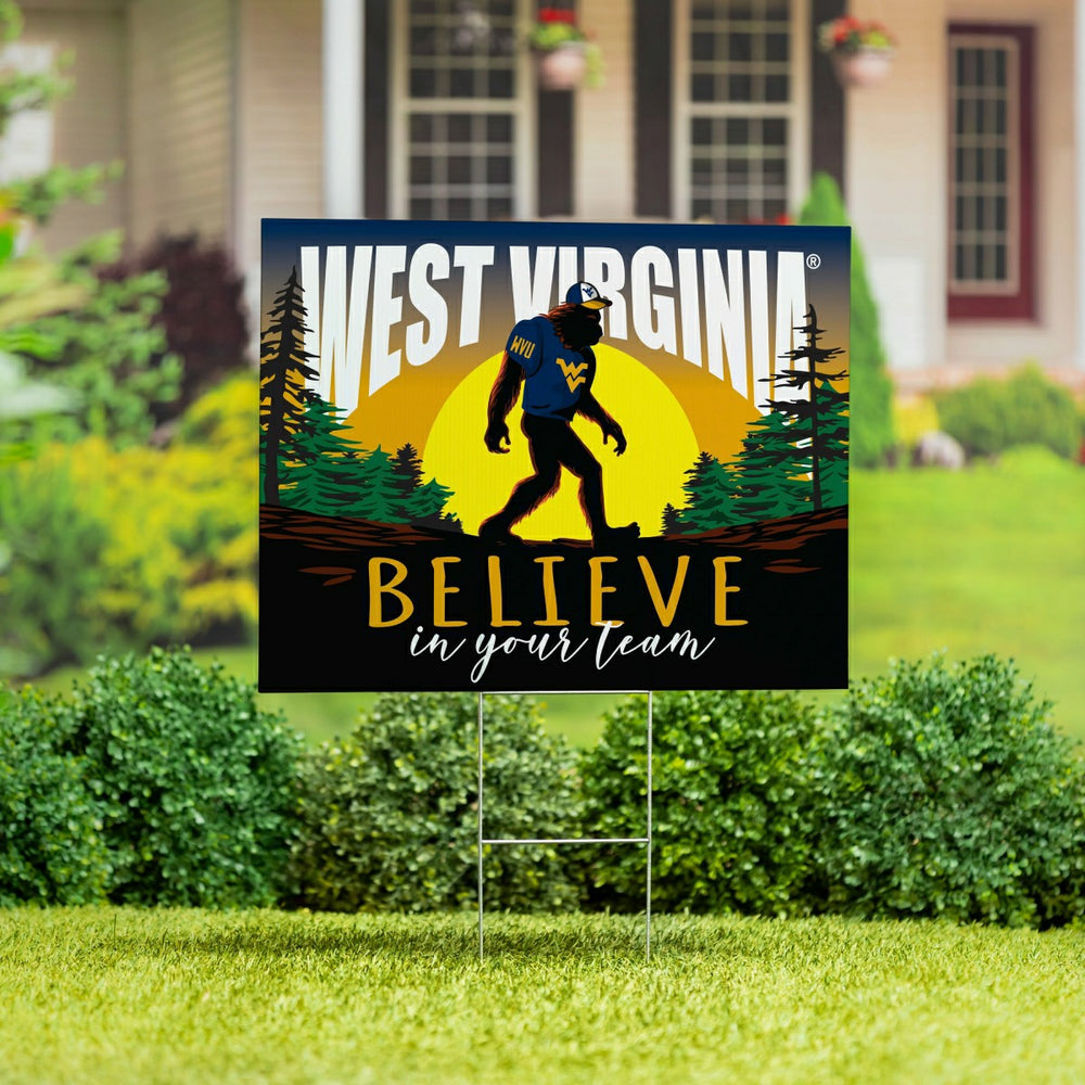 West Virginia University Yard Sign, Bigfoot - Collegiate Home