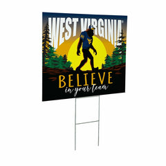 West Virginia University Yard Sign, Bigfoot - Collegiate Home