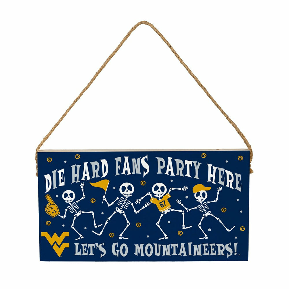 West Virginia University Halloween Wood Wall Sign, 6x11 - Collegiate Home