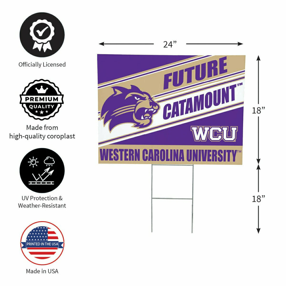 Western Carolina University Coroplast Yard Sign, Future Student - Collegiate Home