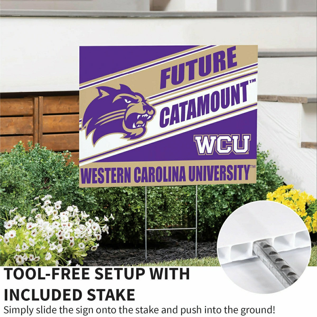 Western Carolina University Coroplast Yard Sign, Future Student - Collegiate Home