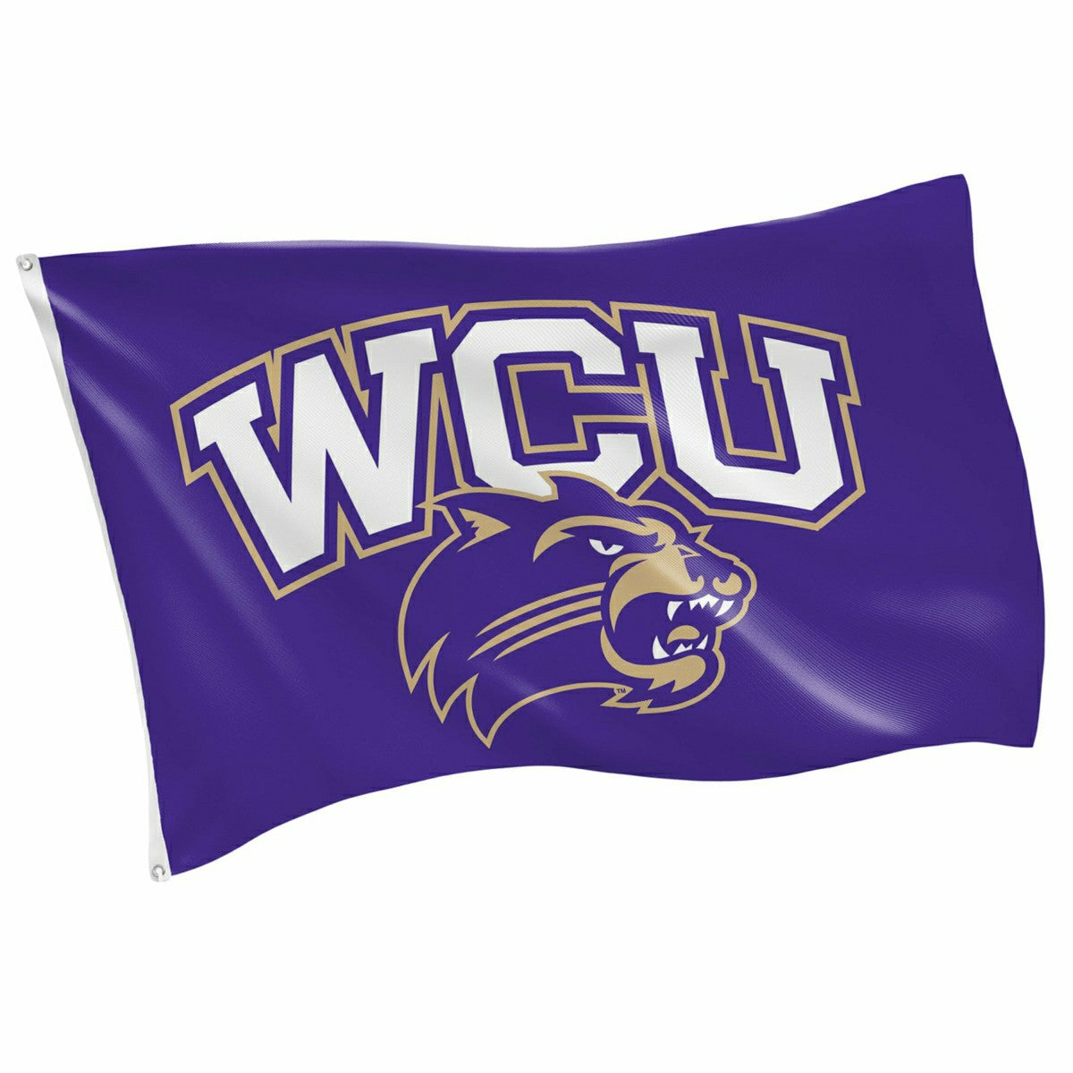 Western Carolina University Single Sided Flag w/ 2 Grommets, 3'x5' - Collegiate Home