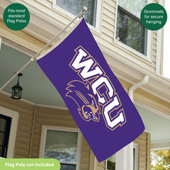 Western Carolina University Single Sided Flag w/ 2 Grommets, 3'x5' - Collegiate Home