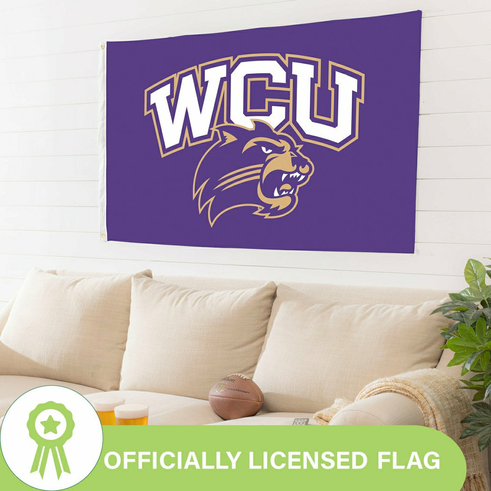 Western Carolina University Single Sided Flag w/ 2 Grommets, 3'x5' - Collegiate Home