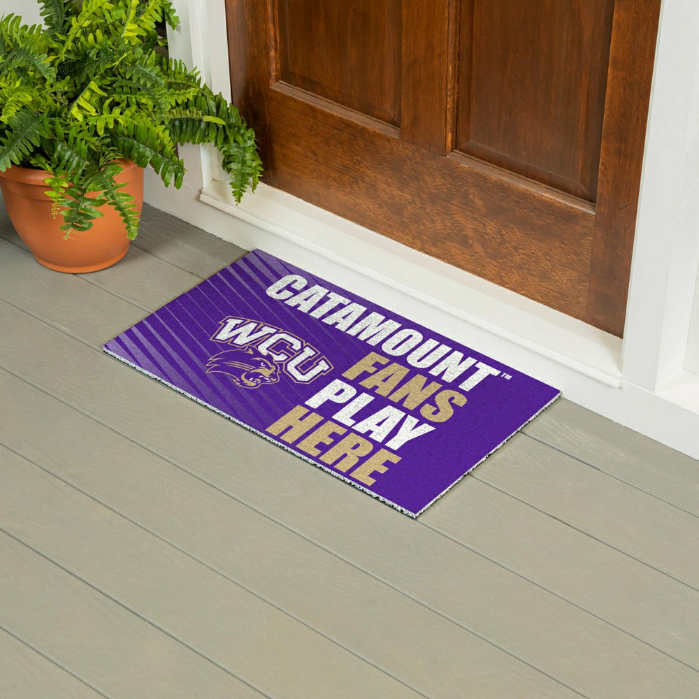 Western Carolina University Fan Mat, 28"x16" - Collegiate