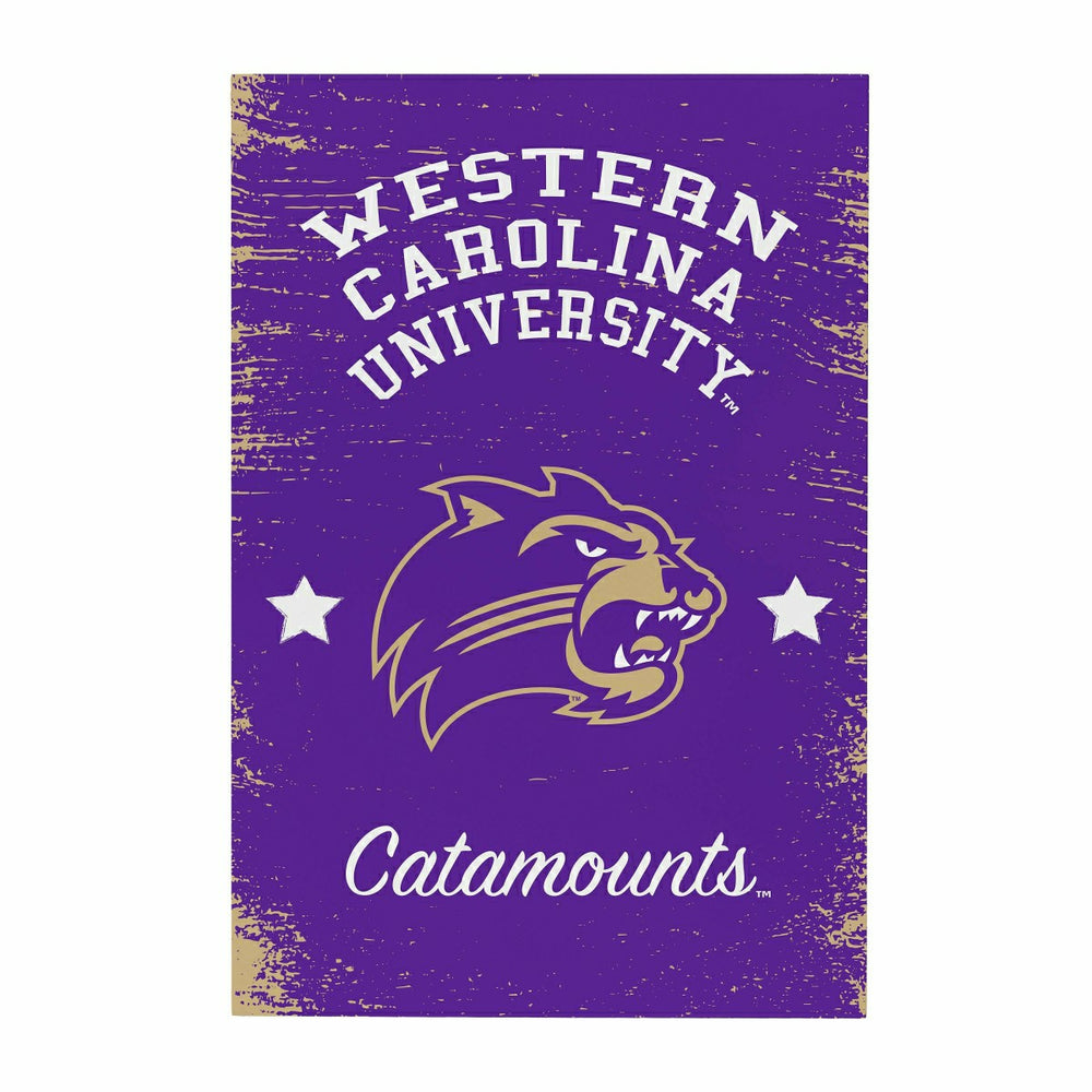 Western Carolina University Wood Wall Sign, 16x24 - Collegiate Home