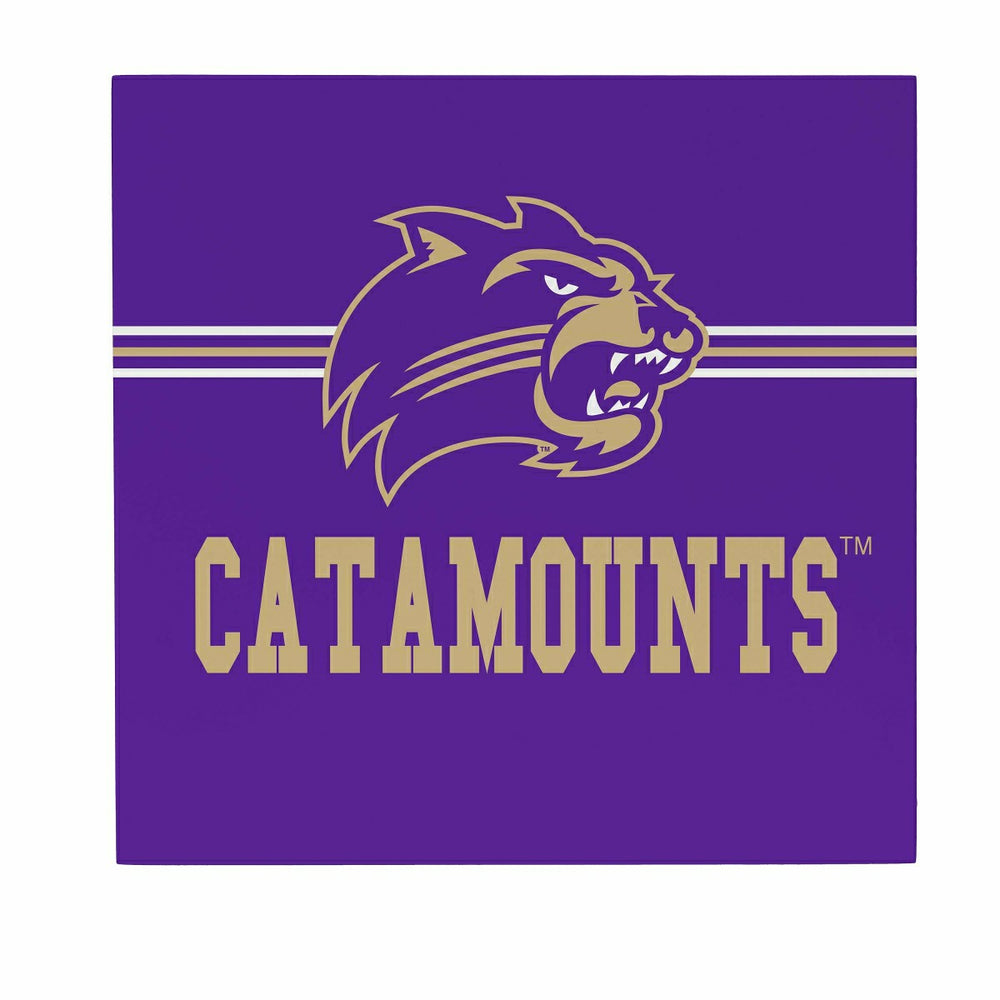 Western Carolina University Wood Wall Sign, 12x12 - Collegiate Home