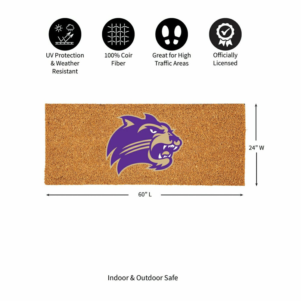 Western Carolina University Extra Large Full Color Coir Mat, 60"x24" - Collegiate