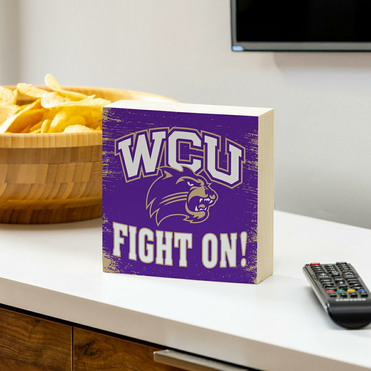 Western Carolina University Plock, Down Home Fans, 6x6 - Collegiate Home