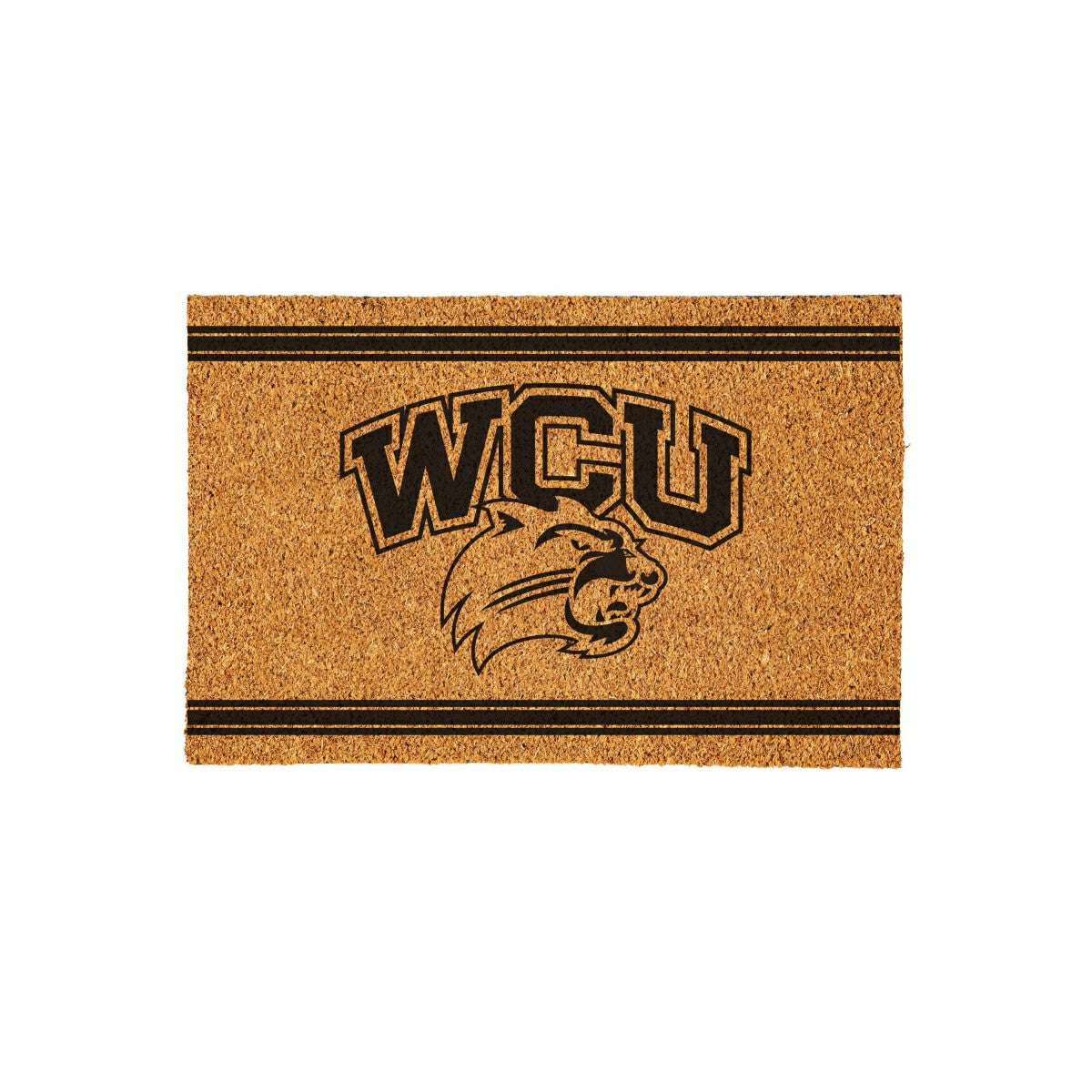 Western Carolina University Large One Color Coir Mat, 36"x24" - Collegiate