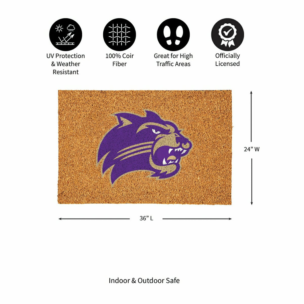 Western Carolina University Large Full Color Coir Mat, 36"x24" - Collegiate