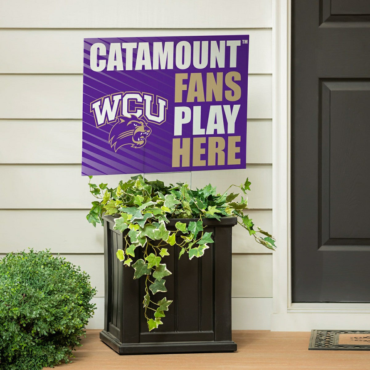 Western Carolina University Coroplast Yard Sign "Fans Play Here" - Collegiate Home