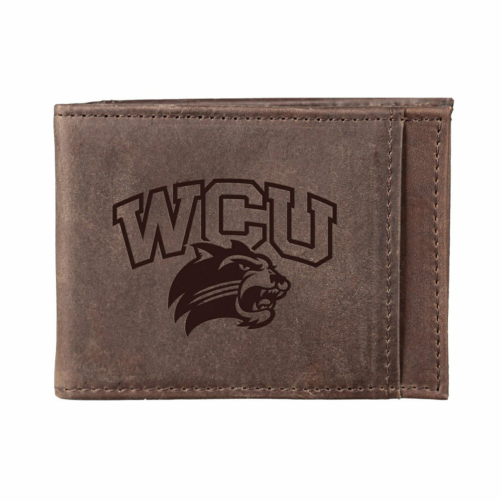 Front Pocket Wallet w/ RFID Blocking, Western Carolina University, Bro - Collegiate Home