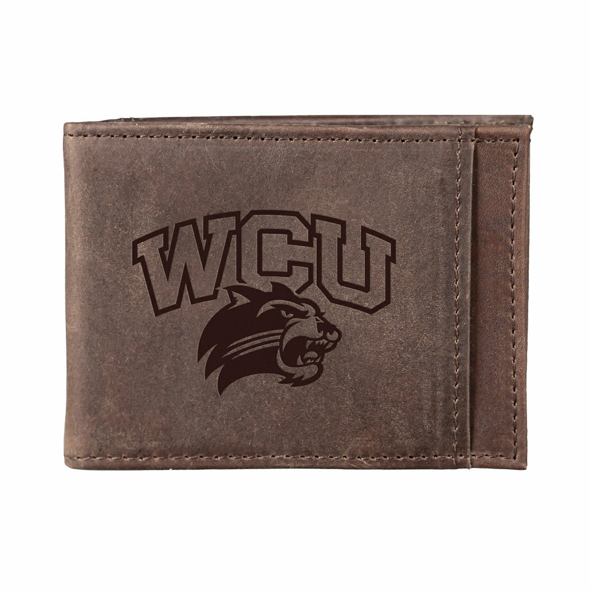 Front Pocket Wallet w/ RFID Blocking, Western Carolina University, Bro - Collegiate Home