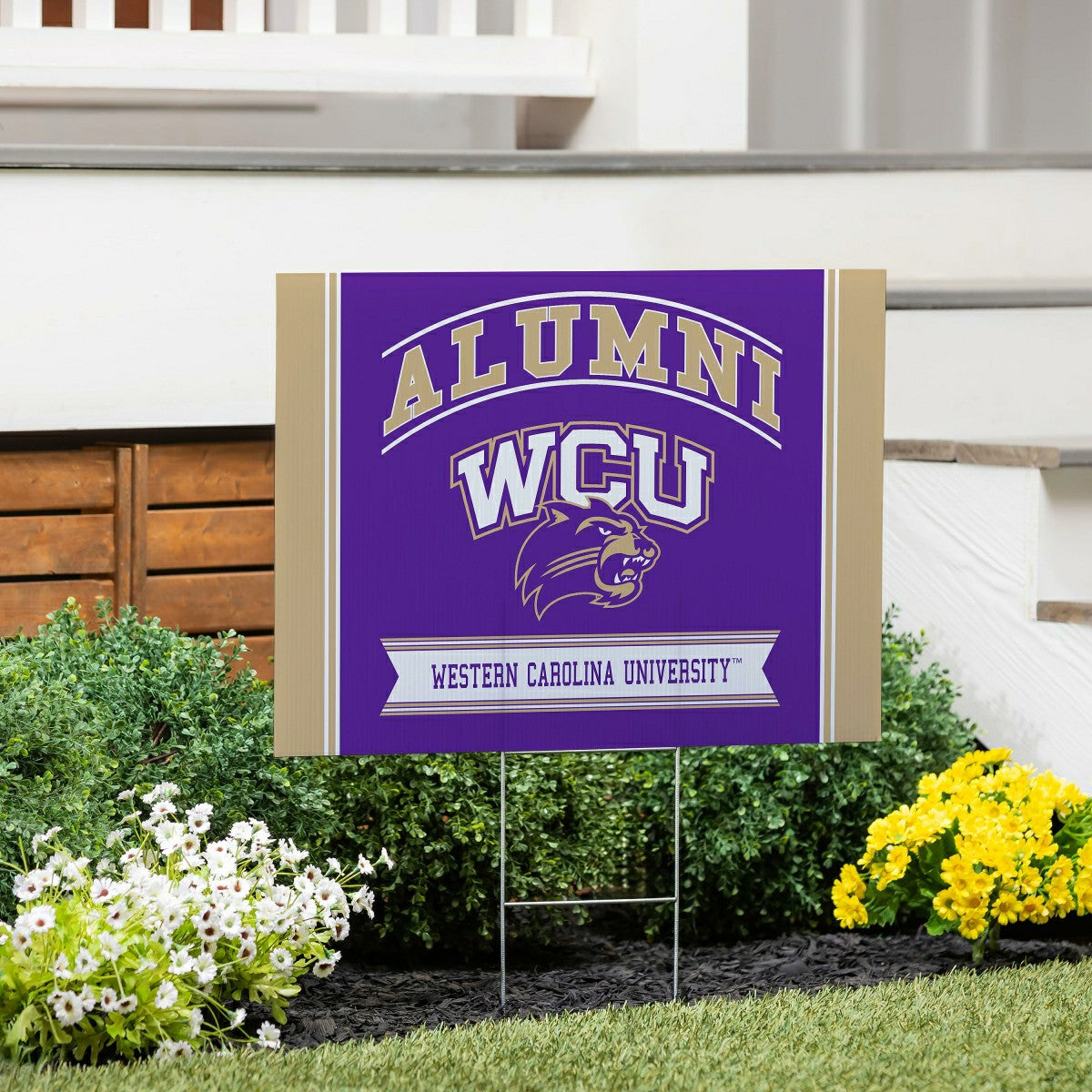 Western Carolina University Coroplast Yard Sign Alumni - Collegiate Home